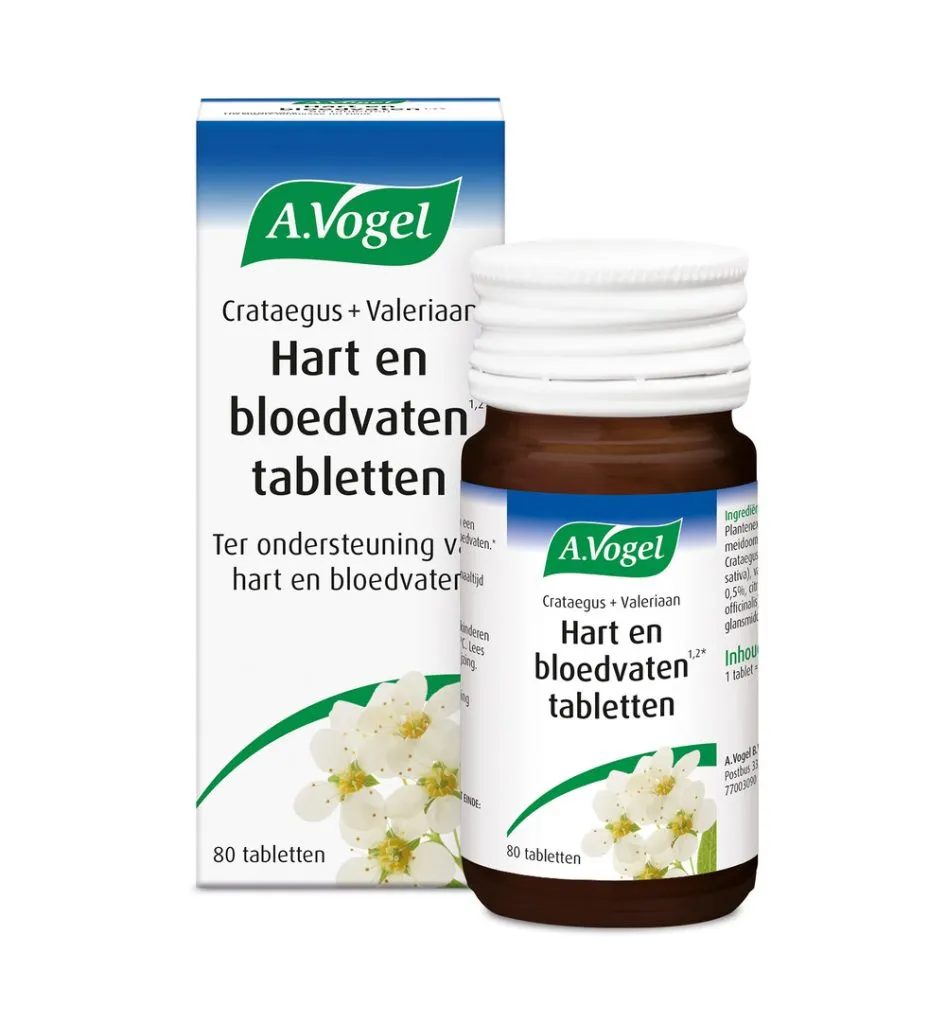 A.Vogel Crataegus + valeriaan (80 tabletten)