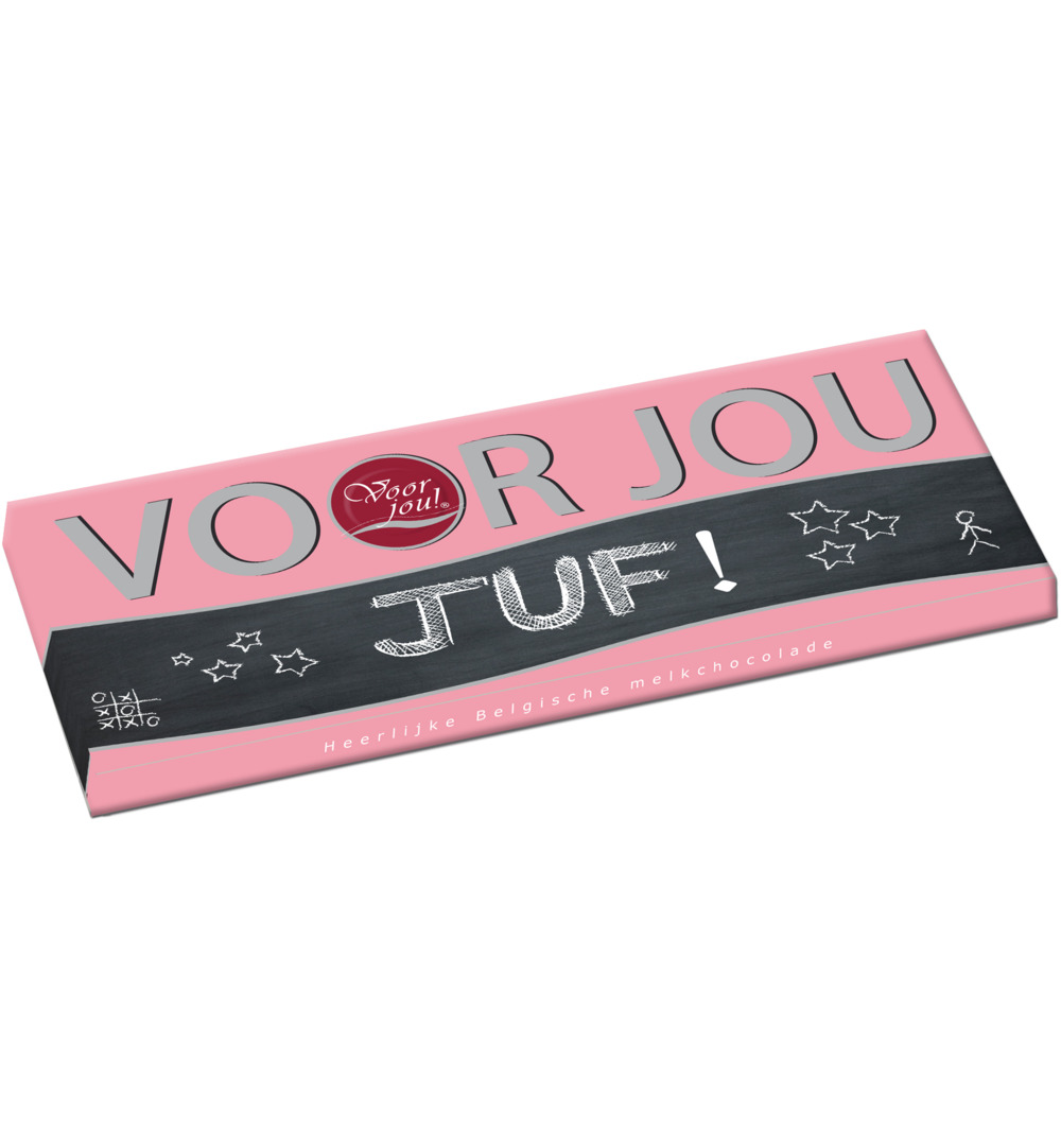 Voor Jou! Wensreep melk, Juf (70 gr)