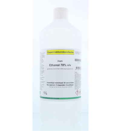 Orphi Alcohol Ethanol 70% Gedenatureerd 10% (1000 ml)