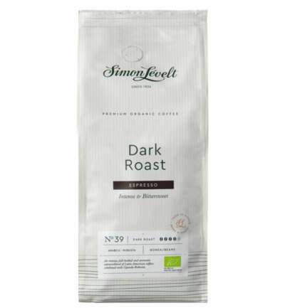 Simon Levelt Espresso Dark Roast Bonen Bio (1000 gr)