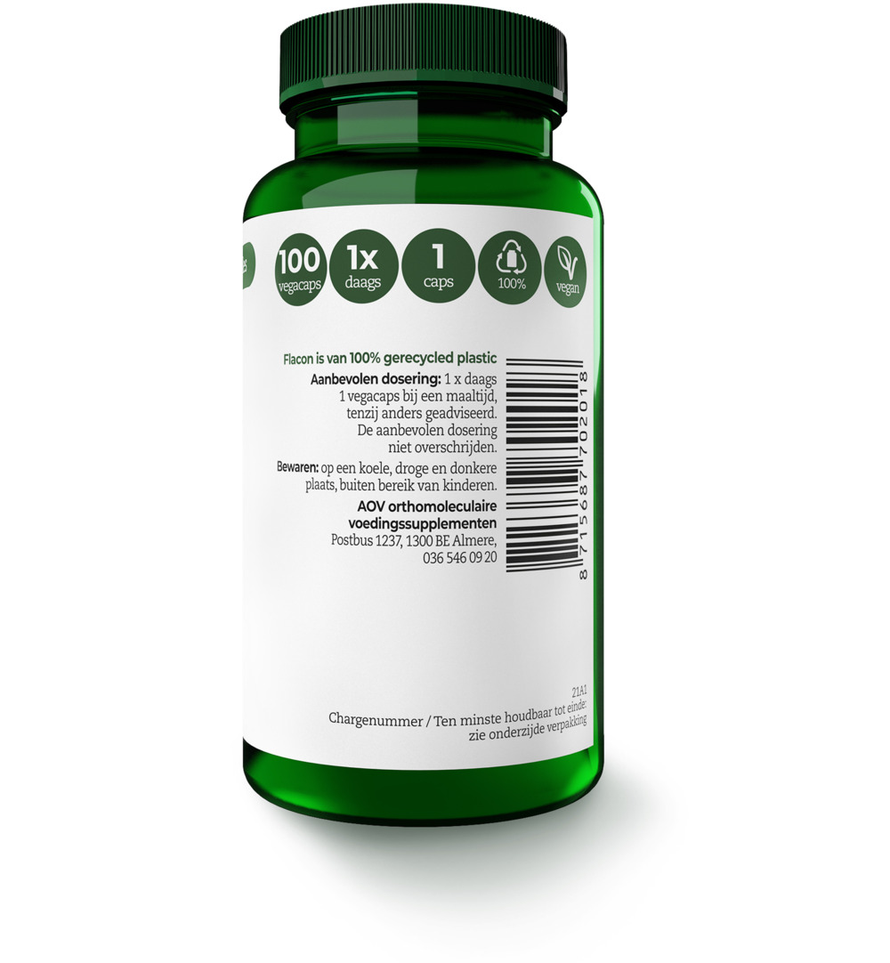 AOV 201 Riboflavine 50mg (100 vega capsules) - image 2