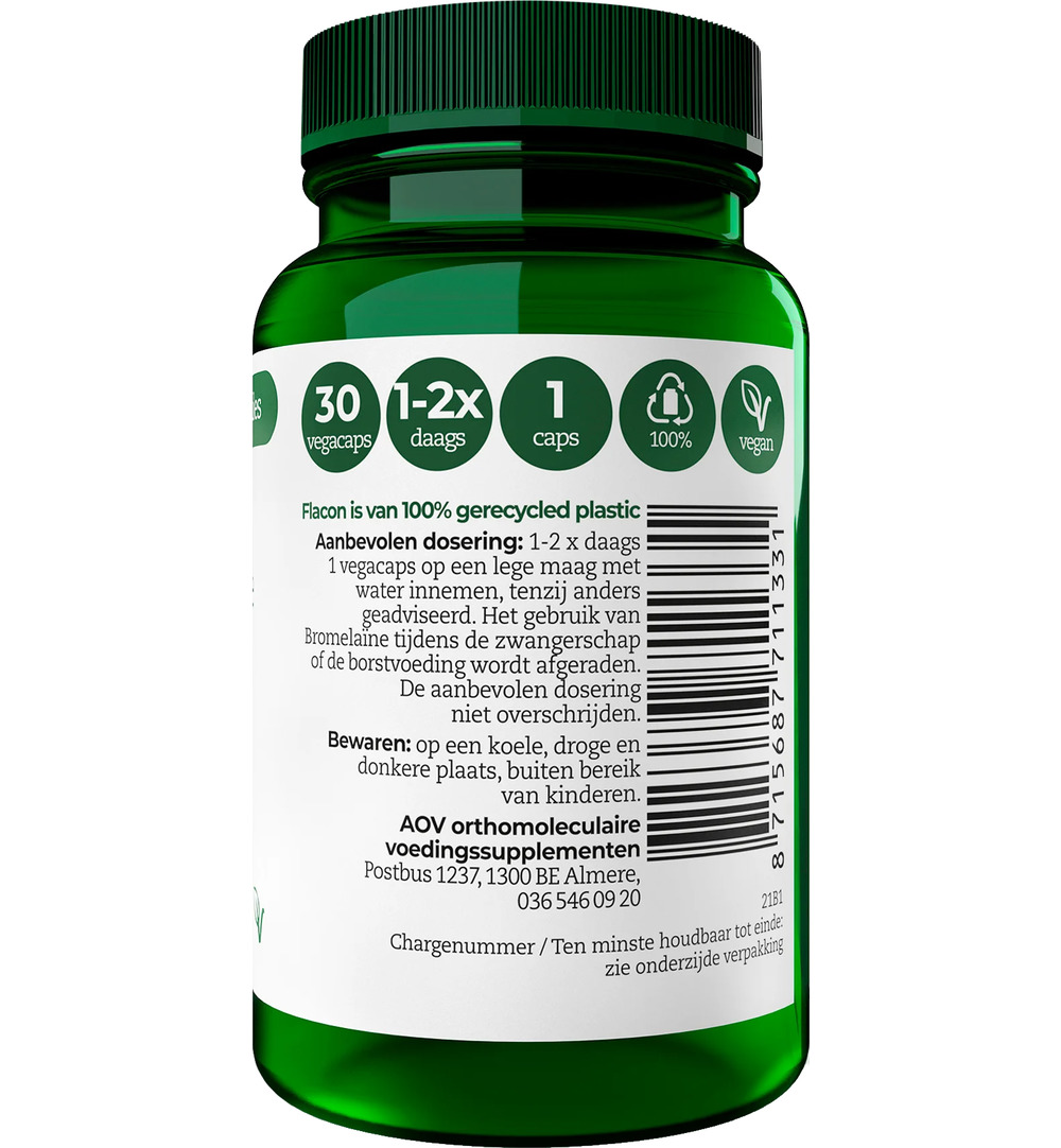 AOV 1133 Bromelaine (30 vega capsules) - image 2