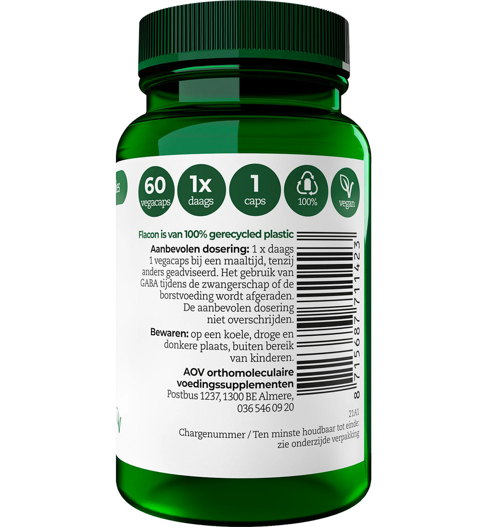 AOV 1142 Gaba 200mg (60 vega capsules) - image 2