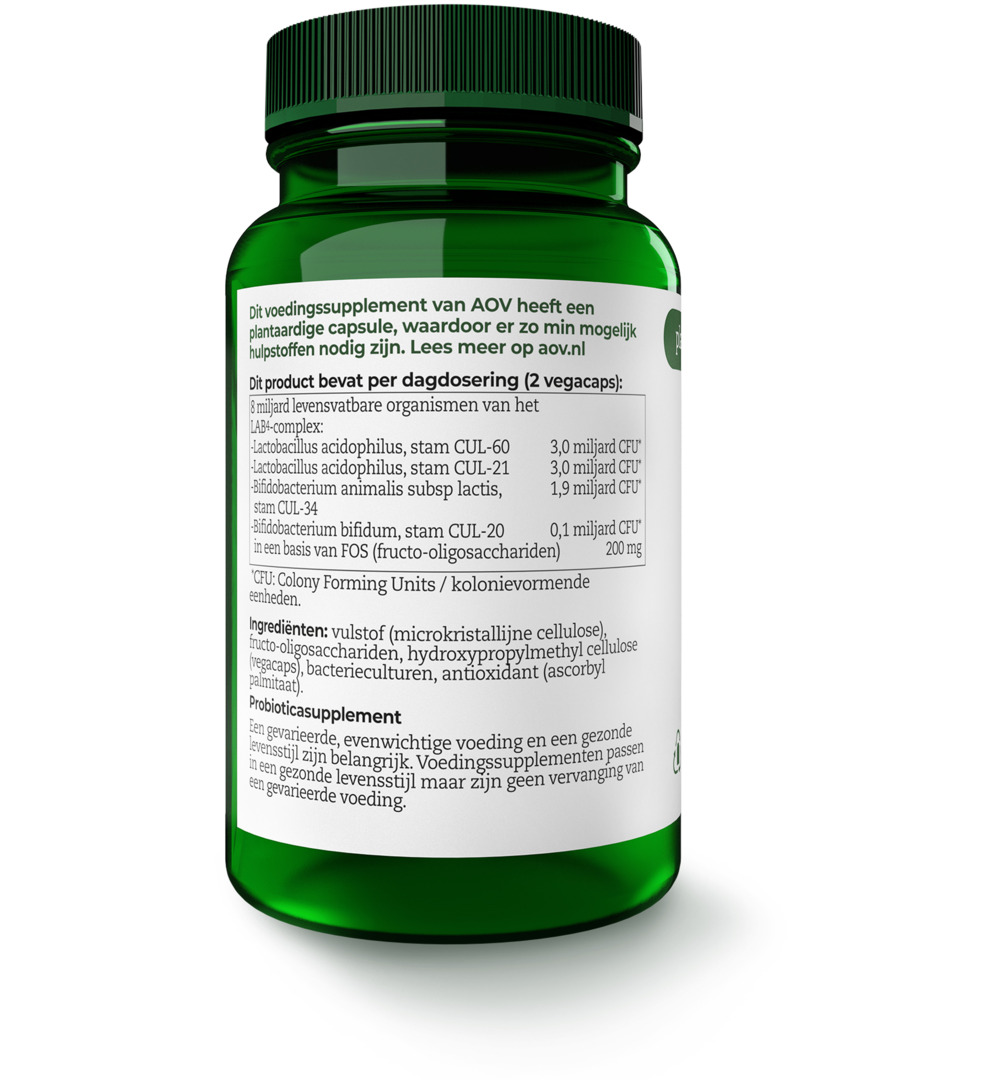 Aov 1201 Probiotica 4 Miljard (60 vega capsules) - image 2