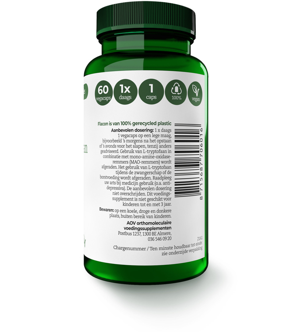 AOV 601000ml-tryptofaan (60 vega capsules) - image 2