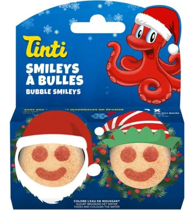 Tinti Bath fizzer bubble smiley (2 stuks)