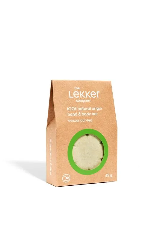 Lekker Raw Natuurlijke bodybar shower par -tea (65 gr)