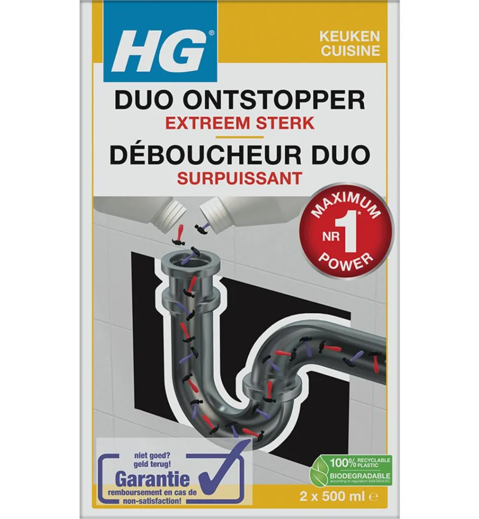 HG Duo Ontstopper (2 X 500 ml)
