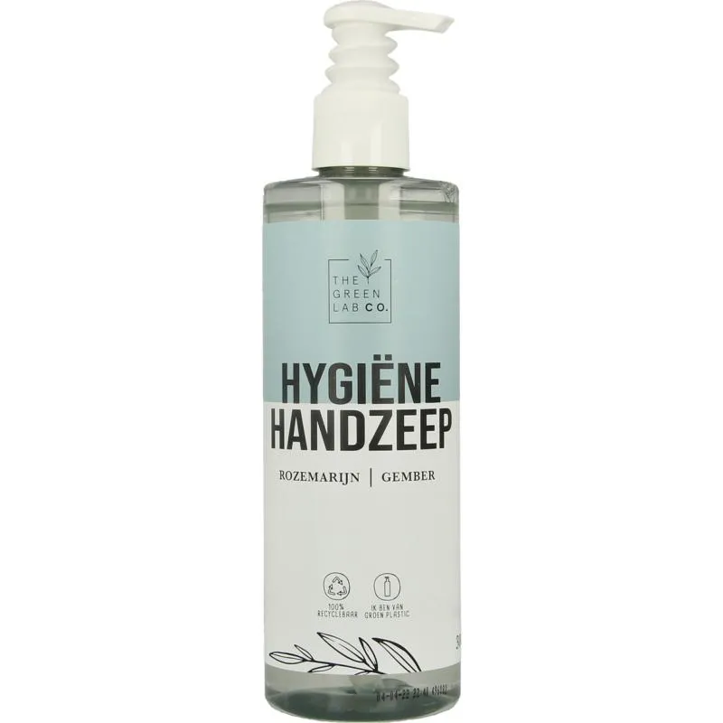 Thegreen Lab Co Handzeep vloeibaar rozemarijn & gember met pomp (300 ml)