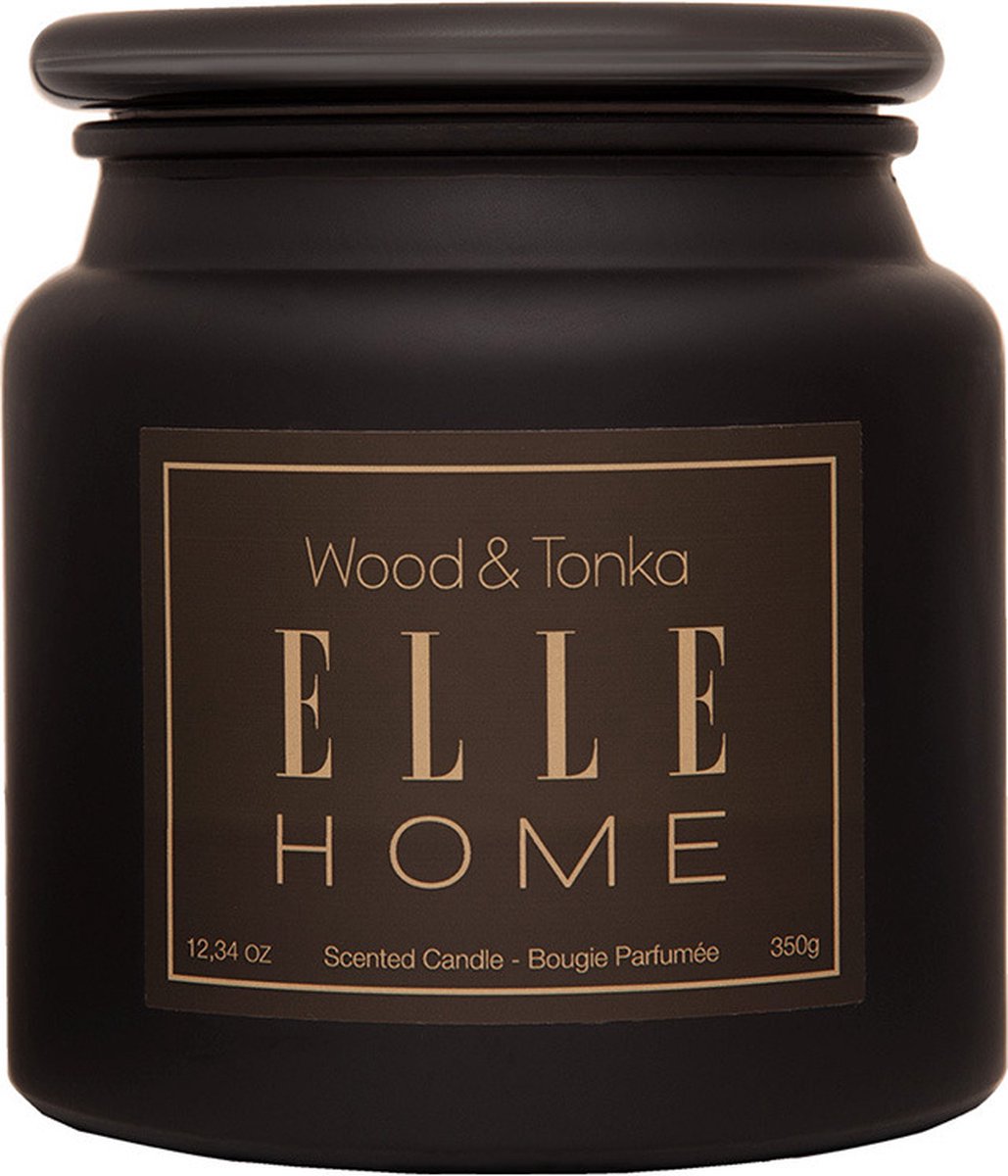 Elle Home Wood en tonka candle jar (350 gr)