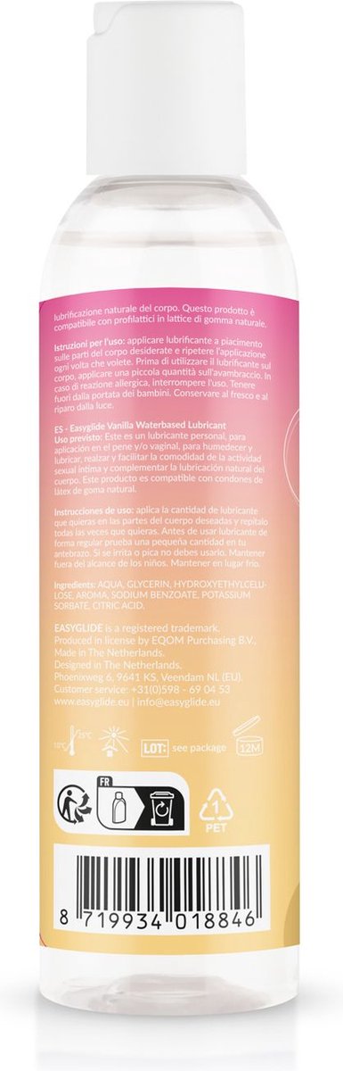 Easyglide Glijmiddel vanille (150 ml)
