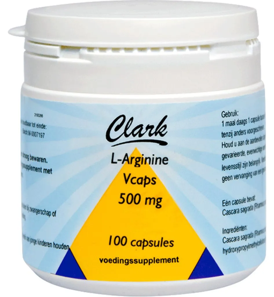 Clark L-Arginine 500mg (100 vega capsules)