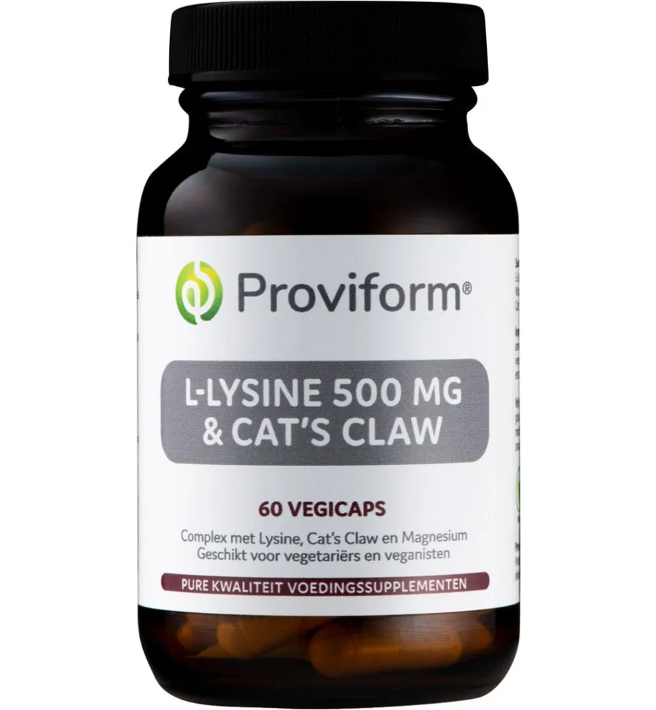 Proviform L-Lysine 500 Mg & Cats Claw (60 vega capsules)