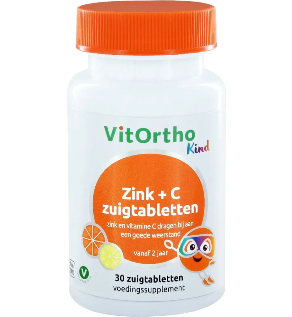 VitOrtho Zink + C kind  (30 zuigtabletten)
