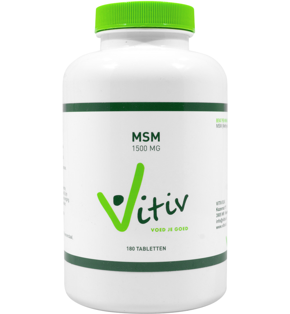 Vitiv MSM 1500 mg (180 tabletten)