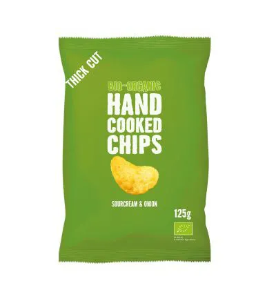 Trafo Chips handcooked sour cream & onion bio (125 gr)