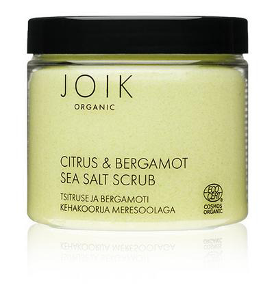 Joik Citrus & bergamot sea salt scrub organic vegan (240 gr)