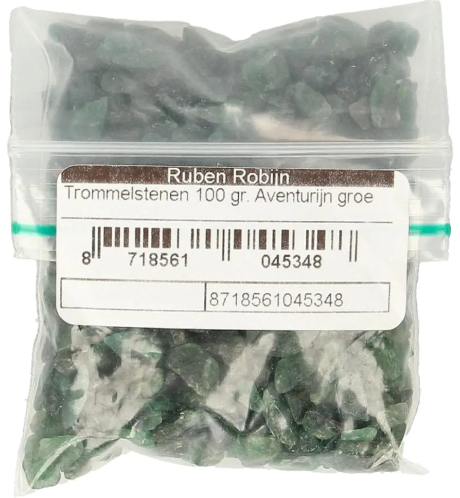Ruben Robijn Trommelstenen aventurijngroen maat 1 (100 gr)