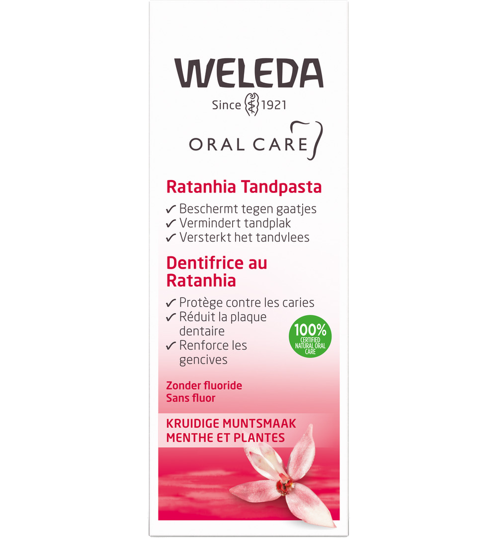 WELEDA Oral care ratanhia tandpasta (75 ml)