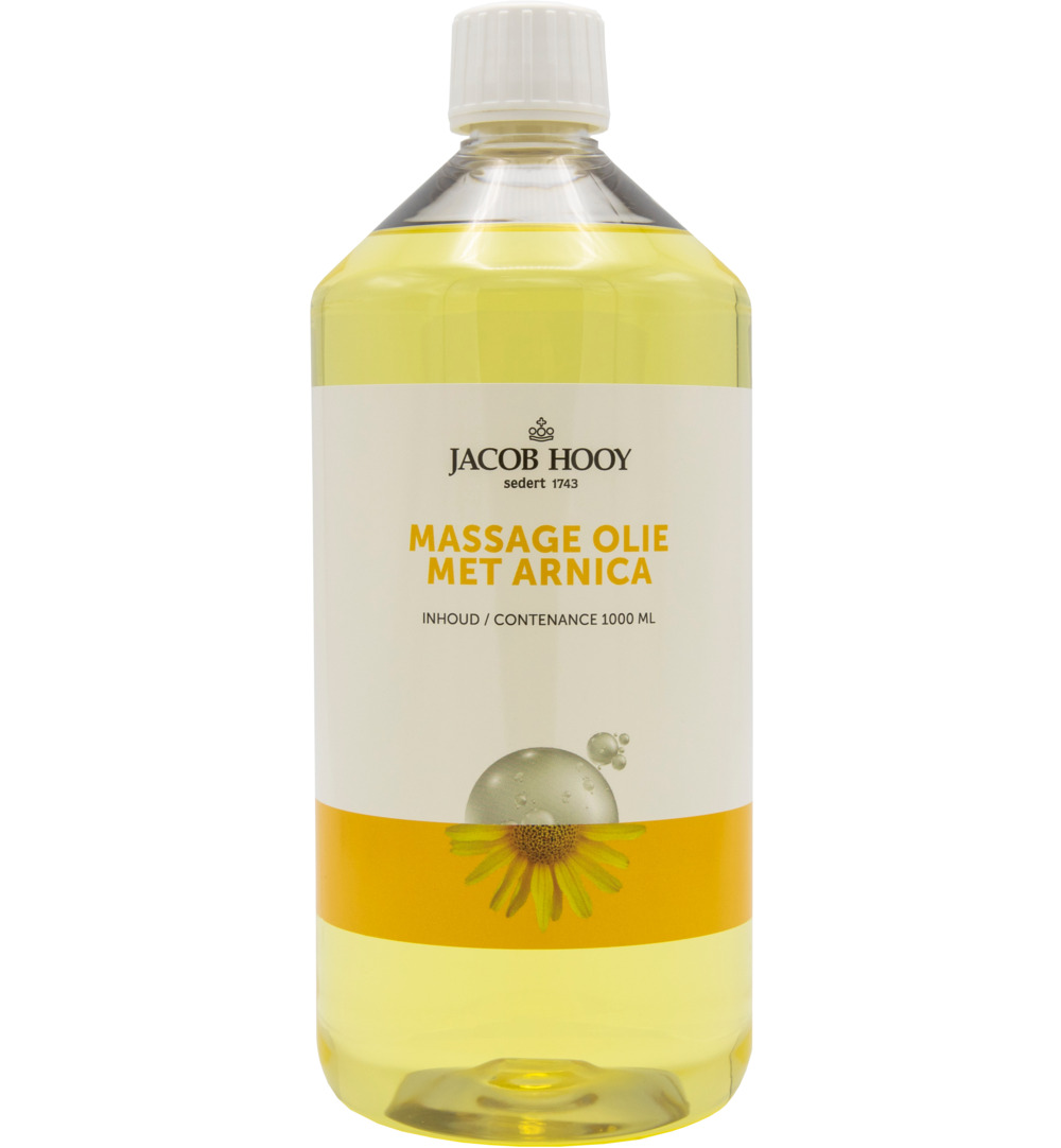 Jacob Hooy Massageolie met natuurlijke arnica (1000 ml)