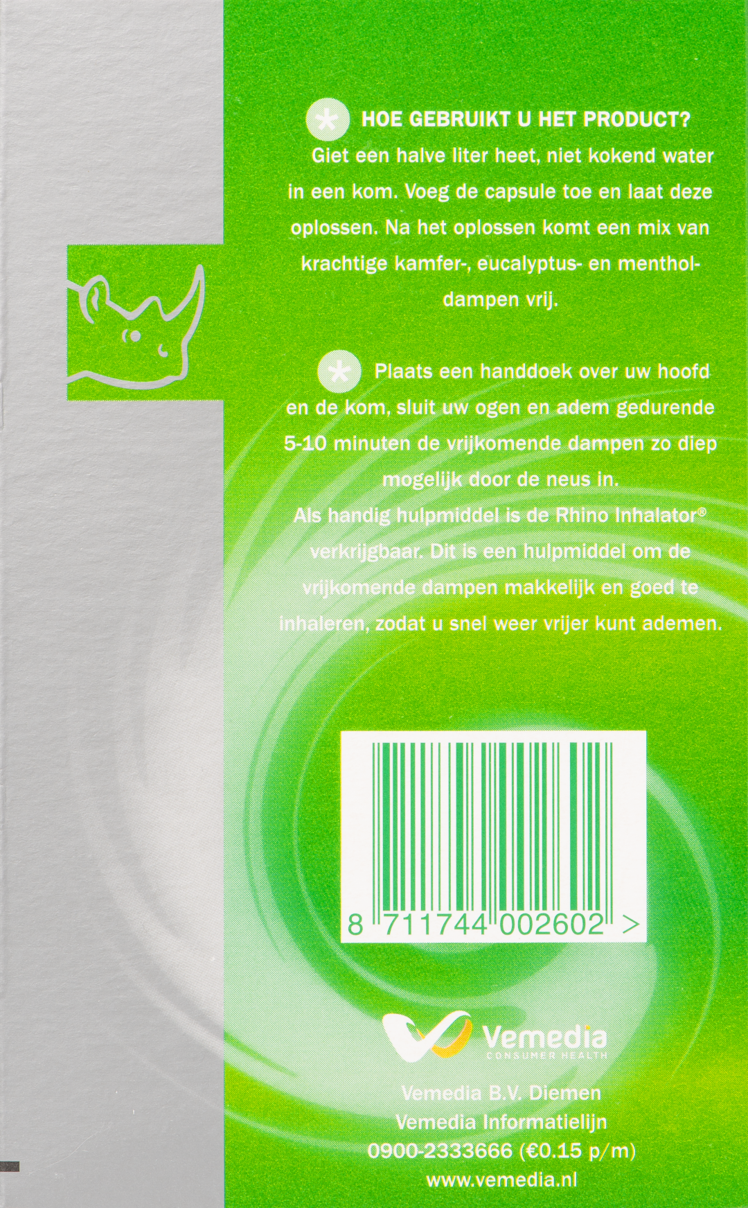 Rhino Inhalatiecapsules (16 capsules)