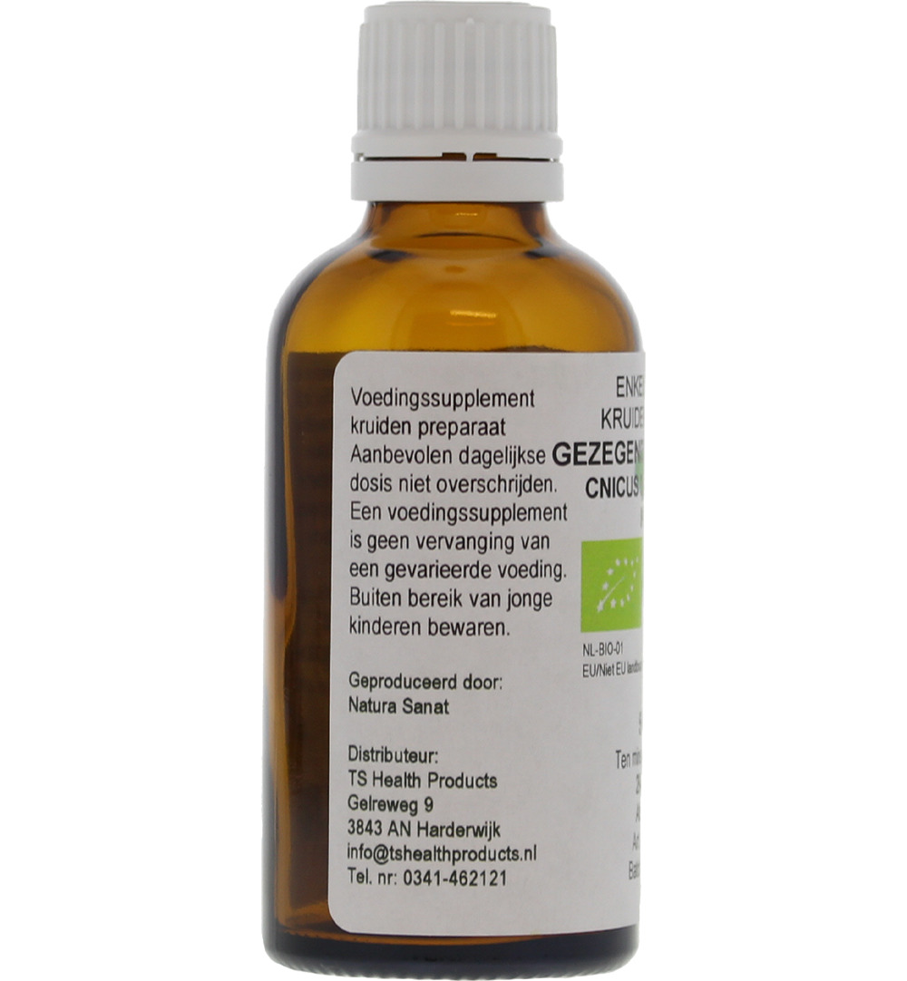 De Cruydhof Cnicus benedictus / gezegende distel tinctuur bio (50 ml)