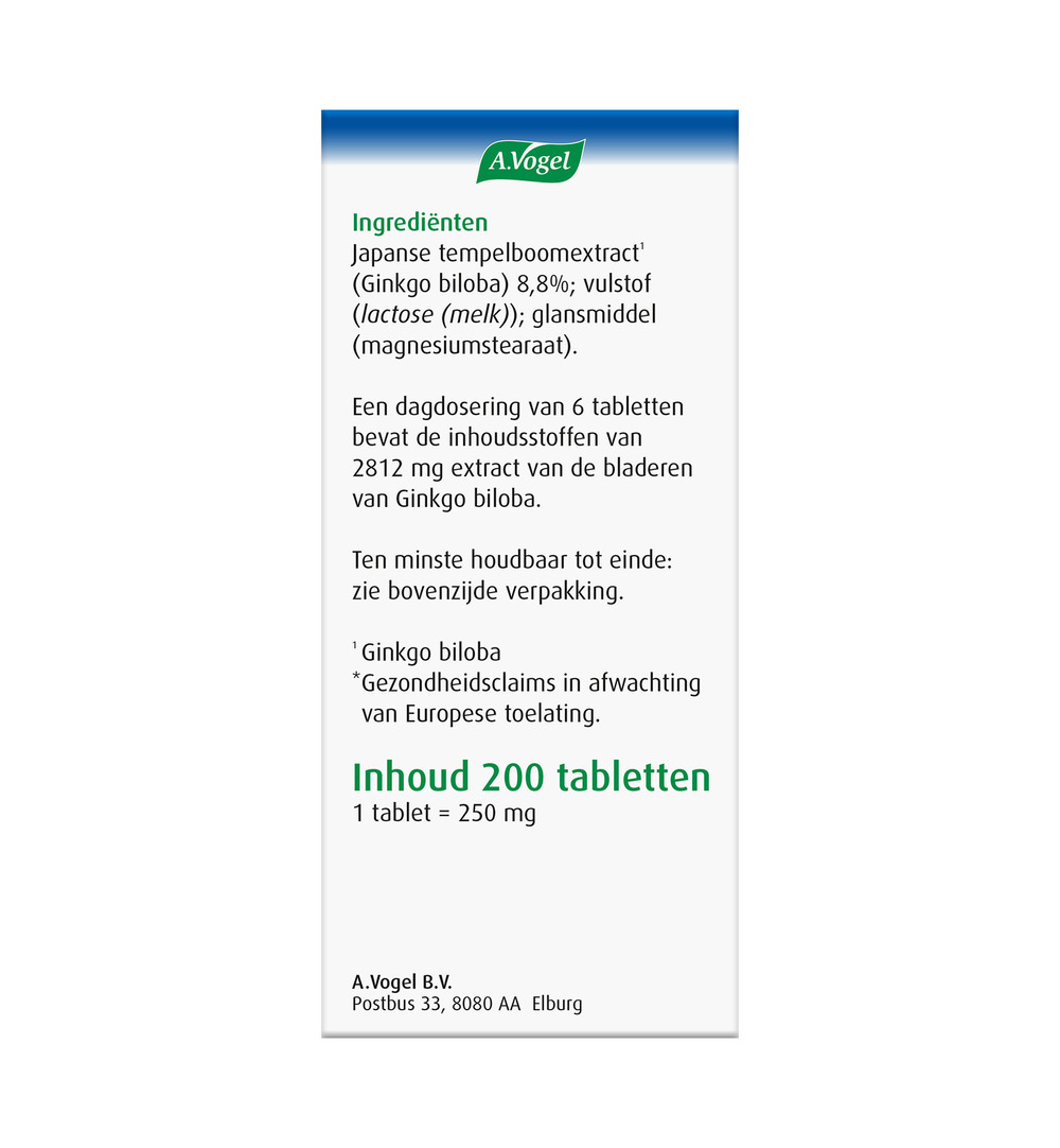 A.Vogel Geriaforce doorbloeding (200 tabletten) - image 4