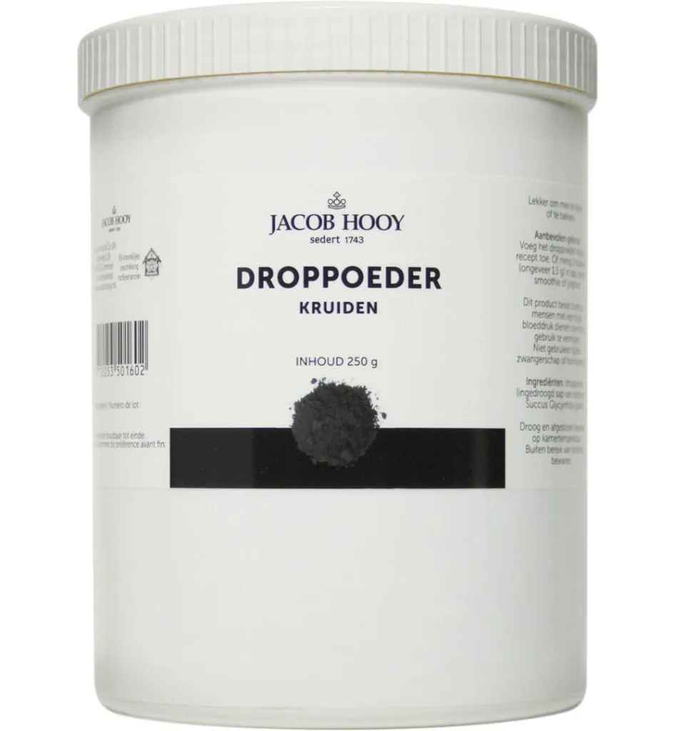 Jacob Hooy Droppoeder pot (250 gr)