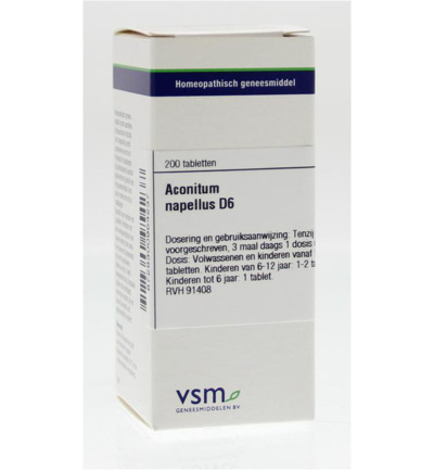 VSM Aconitum napellus D6 (200 tabletten)