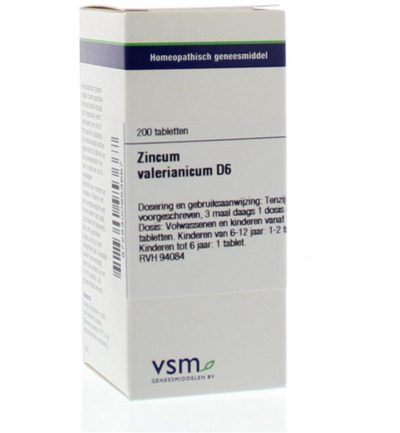 VSM Zincum valerianicum D6 (200 tabletten)