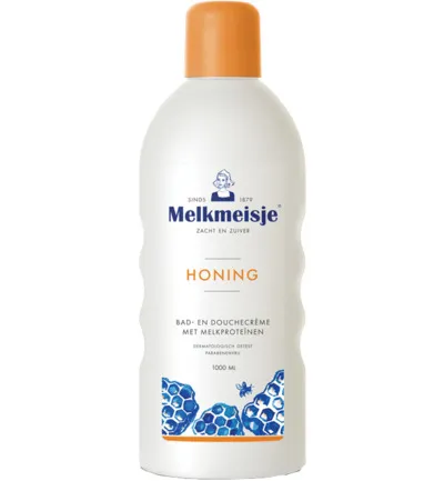 Melkmeisje Bad en douche honing (1000 ml)
