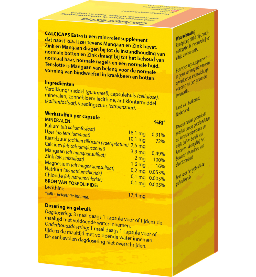 Bloem Calcicaps Forte Huid/Bot/Nagels (45 capsules)