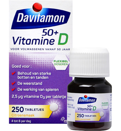 Davitamon Vitamine D 50+ (250 tabletten)