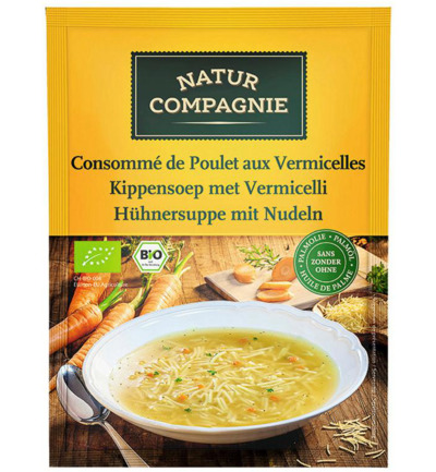 Natur Compagnie Kippensoep Met Vermicelli Bio (40 gr)
