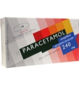 Leidapharm Paracetamol 240mg (10 zetpillen)