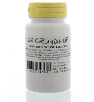 De Cruydhof Fosfatidylserine 200mg (30 tabletten)