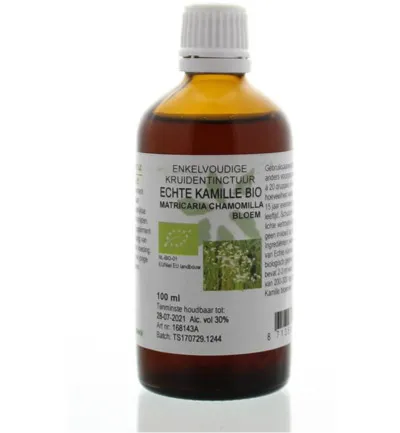 De Cruydhof Matricaria chamomilla/echte kamille tinctuur bio (100 ml)