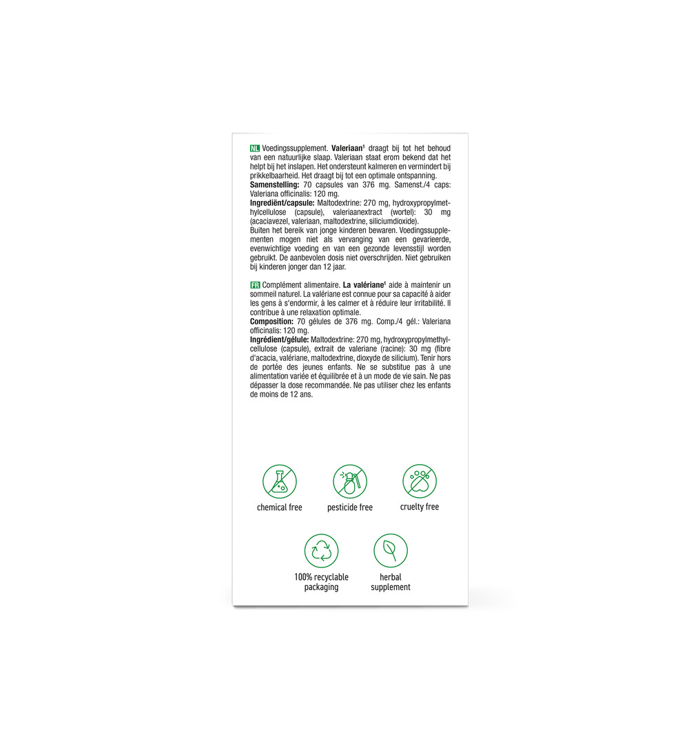 Purasana Valeriaan/Valeriane Vegan (70 capsules) - image 2