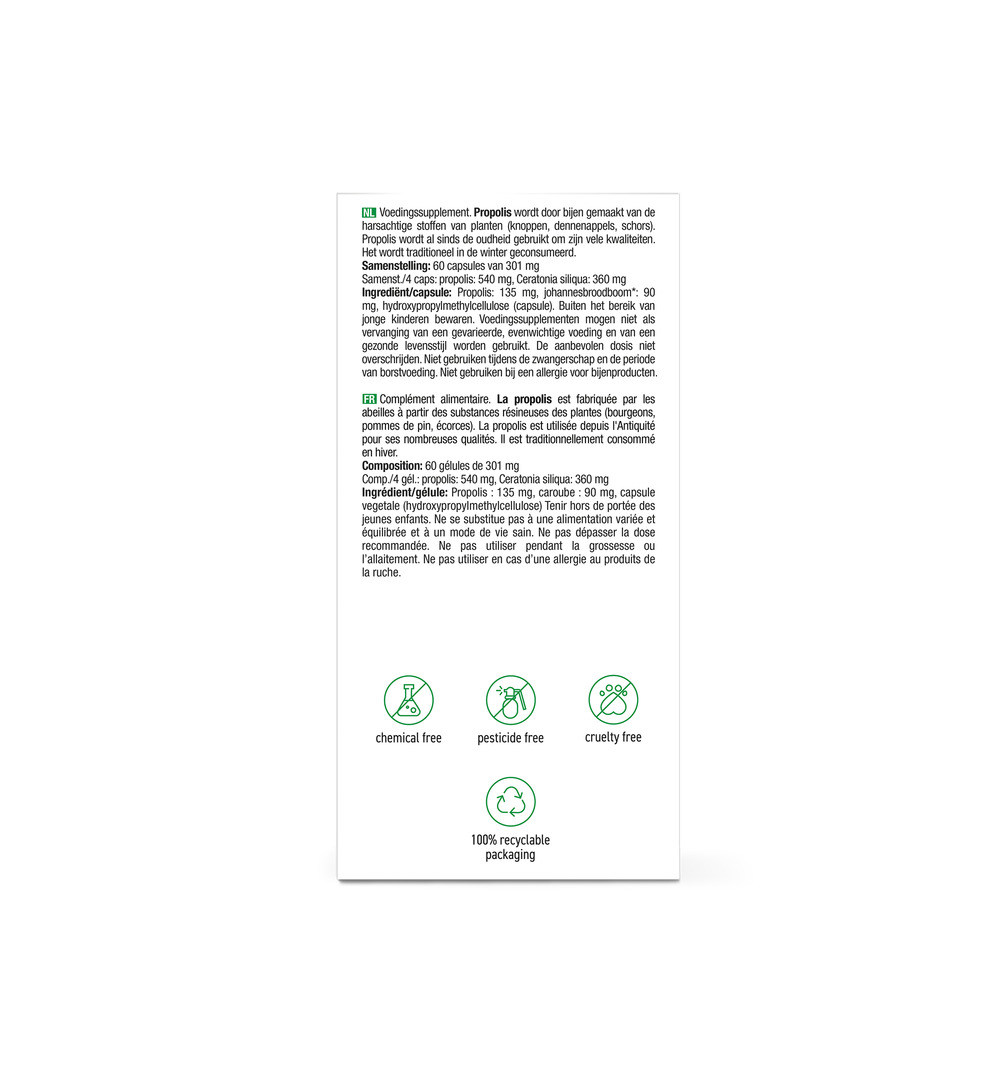 Purasana Propolis Bio (60 vega capsules)