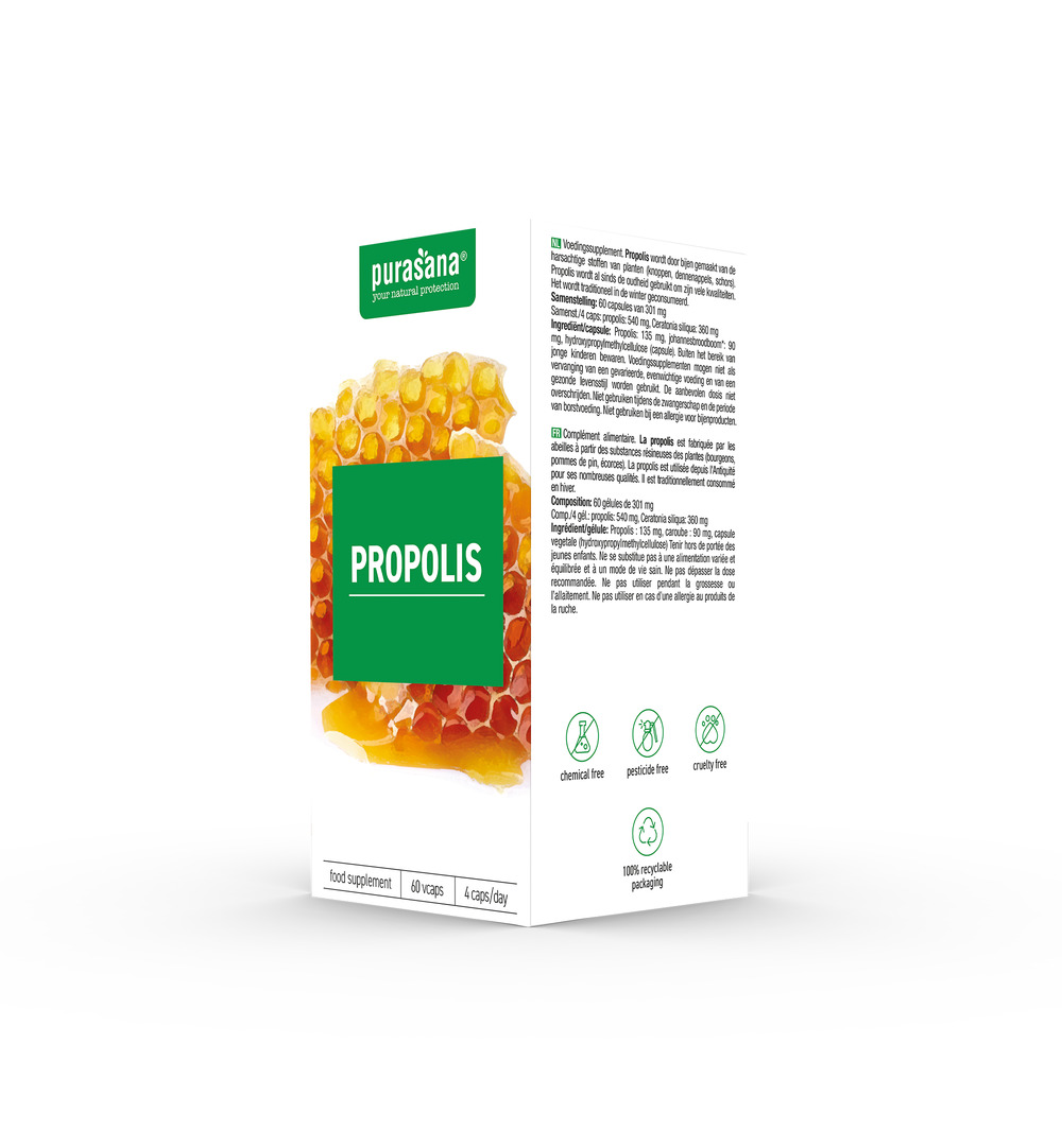 Purasana Propolis Bio (60 vega capsules) - image 3