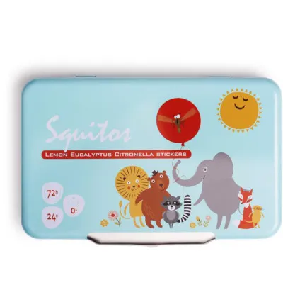 Squitos Lemon eucalyptus citronella geurstickers (24 stuks)