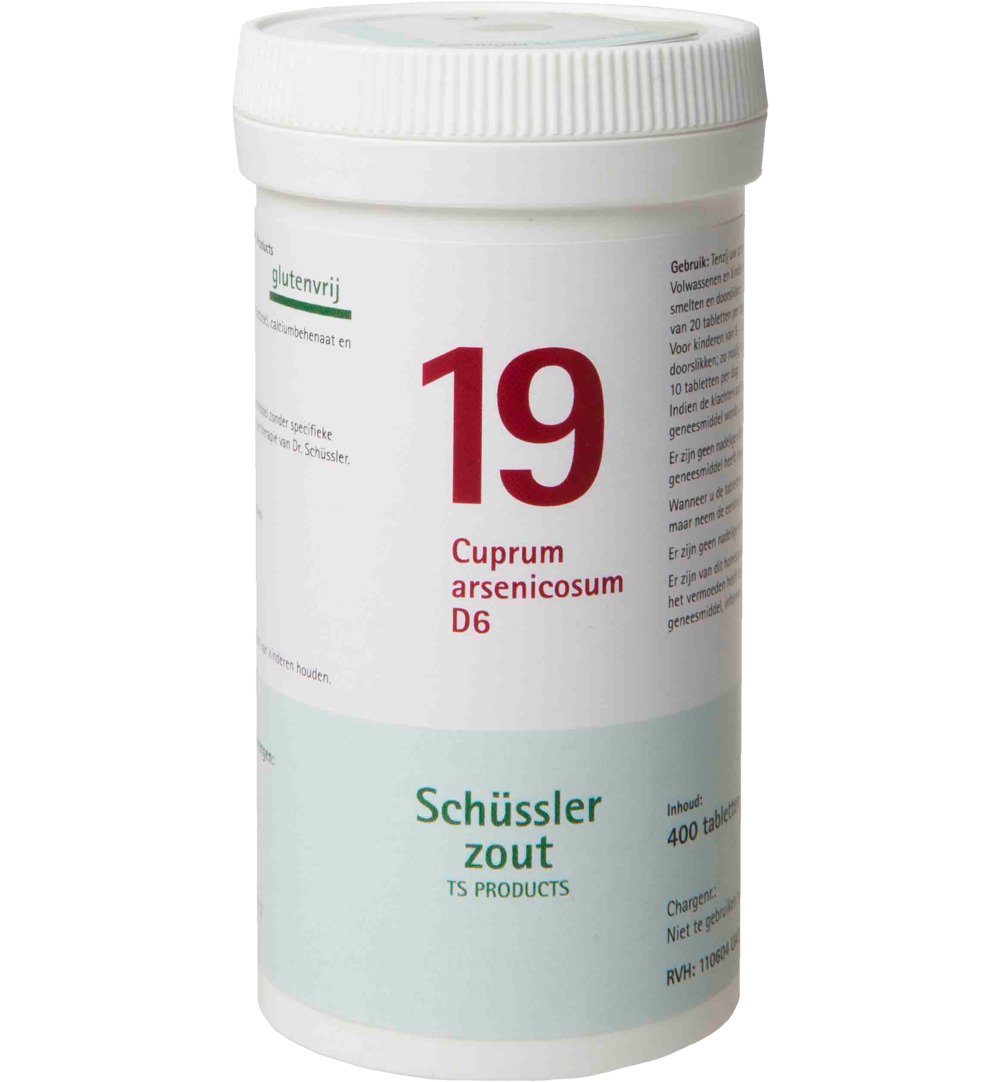 Pfluger Cuprum arsenicosum 19 D6 Schussler (400 tabletten)