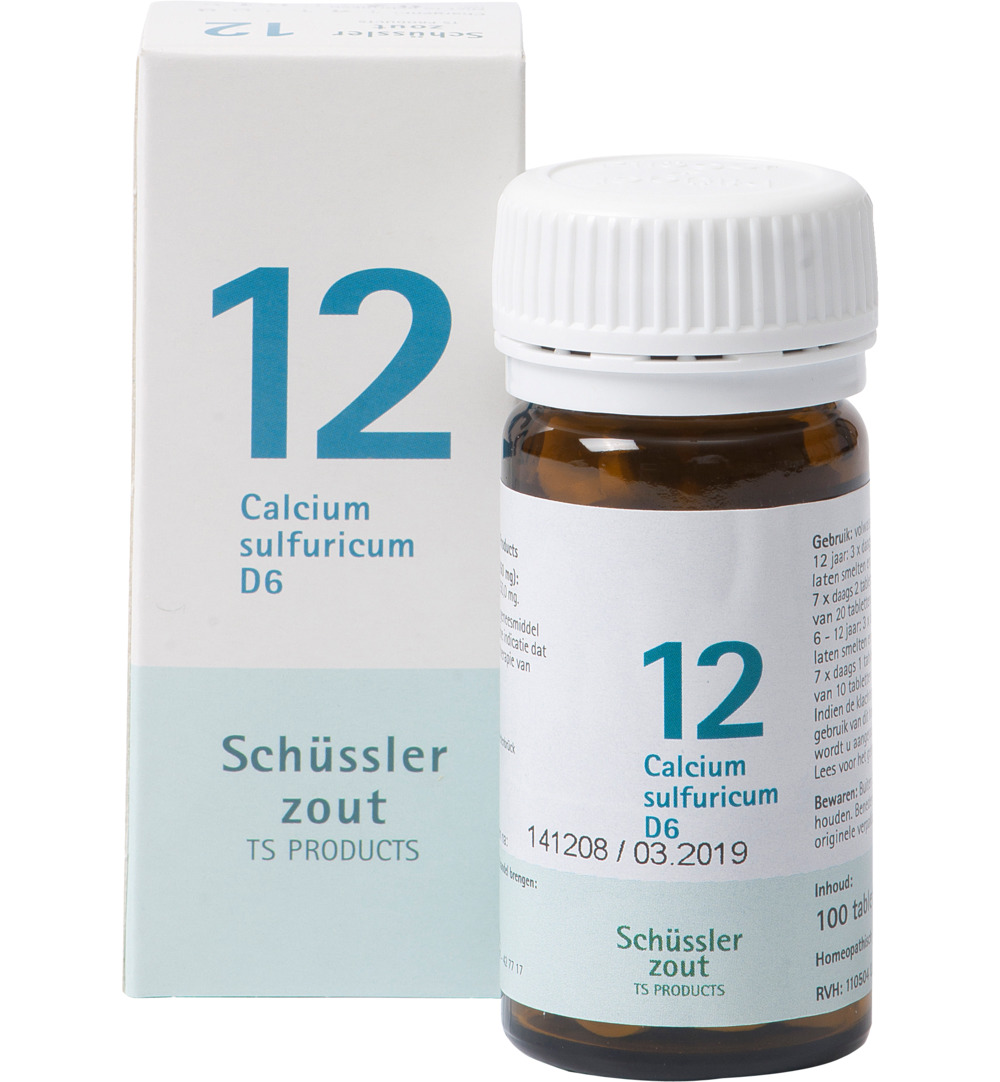 Pfluger Calcium sulfuricum 12 D6 Schussler (100 tabletten)