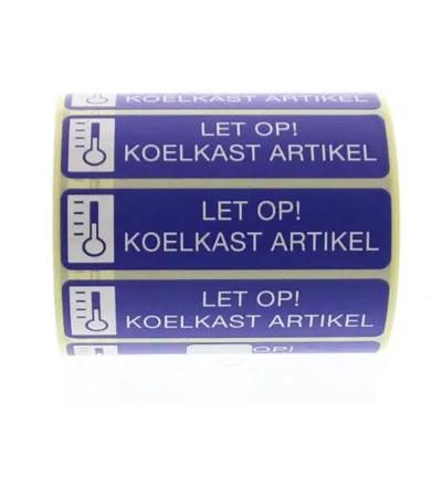 Spruyt Hillen Sticker let op koelkast artikel (500 stuks)