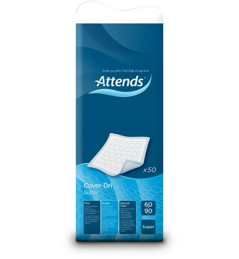 Attends Cover Dri Super 60 X 90 Cm (50 Stuks)
