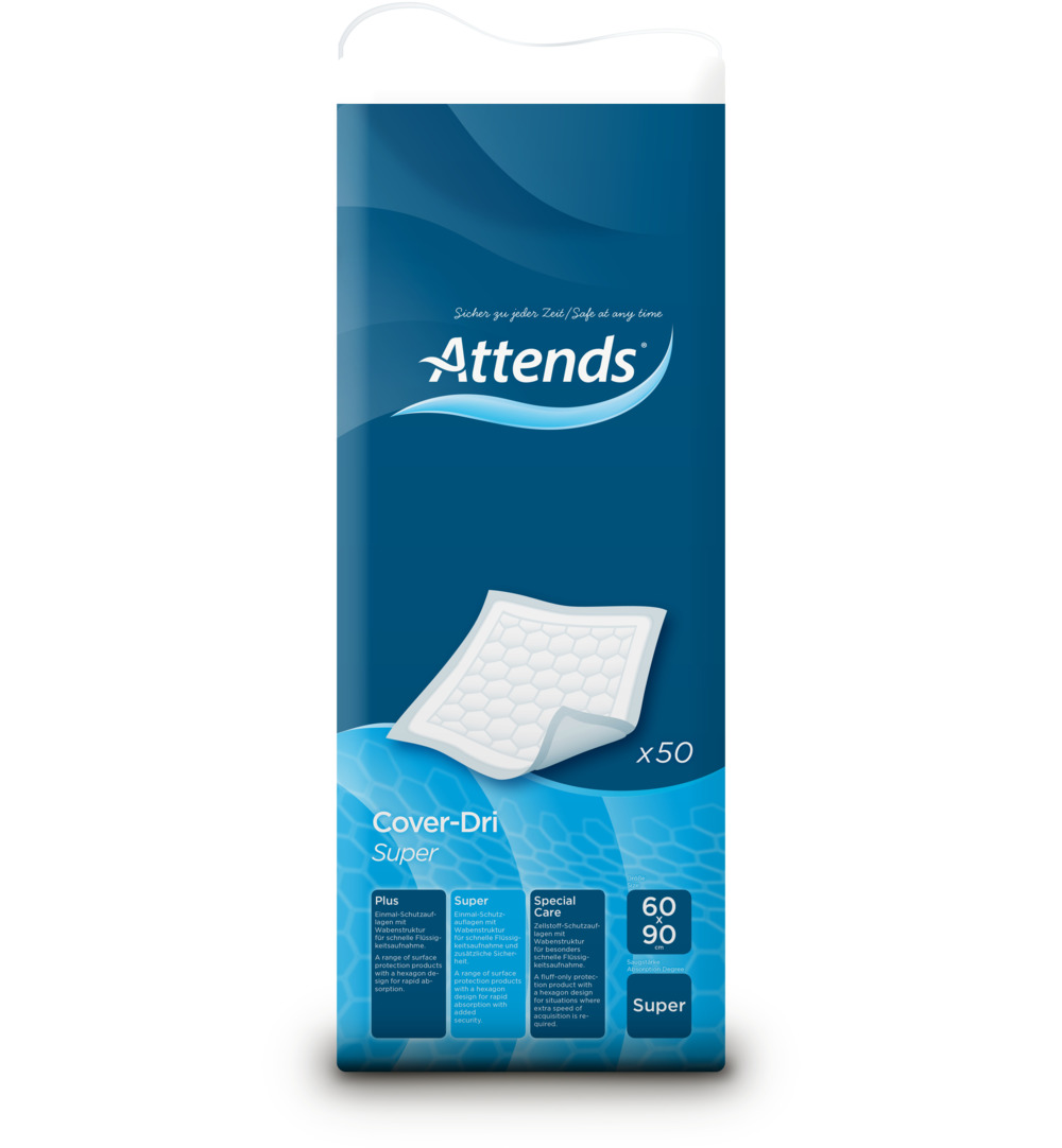 Attends Cover Dri Super 60 X 90 Cm (50 Stuks)