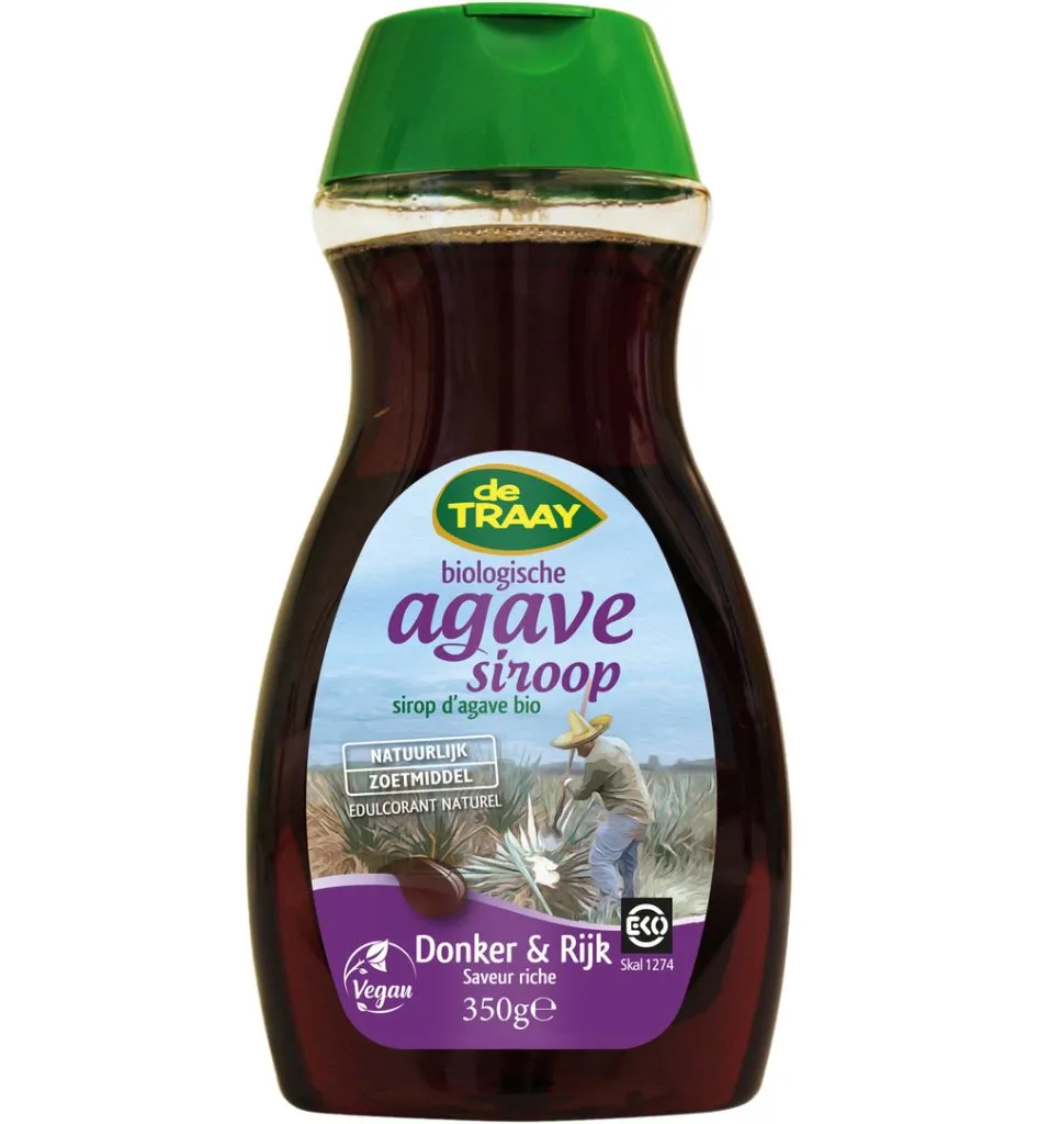 De Traay Agavesiroop donker en rijk bio (350 gr)