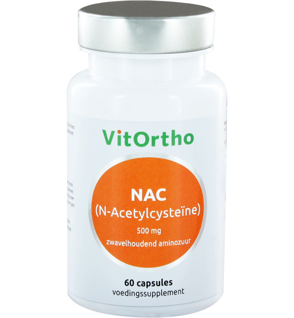 VitOrtho NAC N-Acetyl cysteine 500 mg (60 capsules)