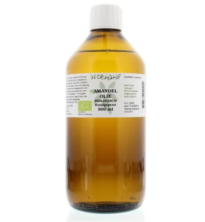 De Cruydhof Amandelolie koudgeperst bio (500 ml)