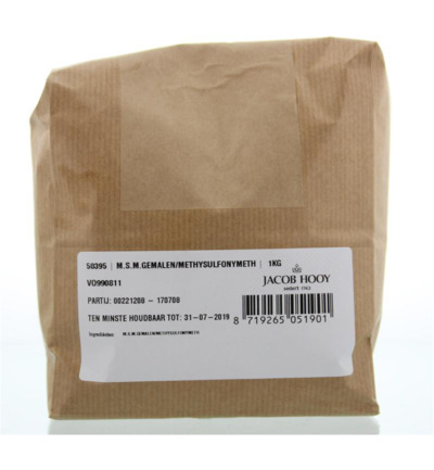 Jacob Hooy MSM gemalen methylsulfonylmethaan (1000 gr)